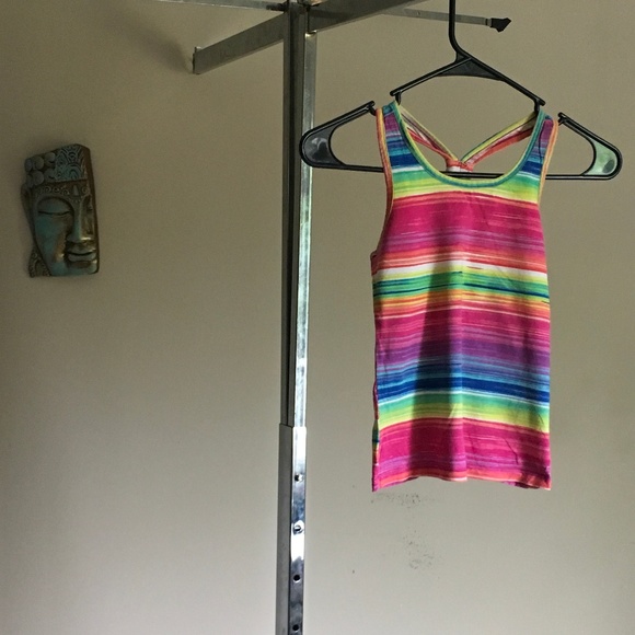 Girls Children's Place Rainbow Tank Top 7/8 - Picture 1 of 2